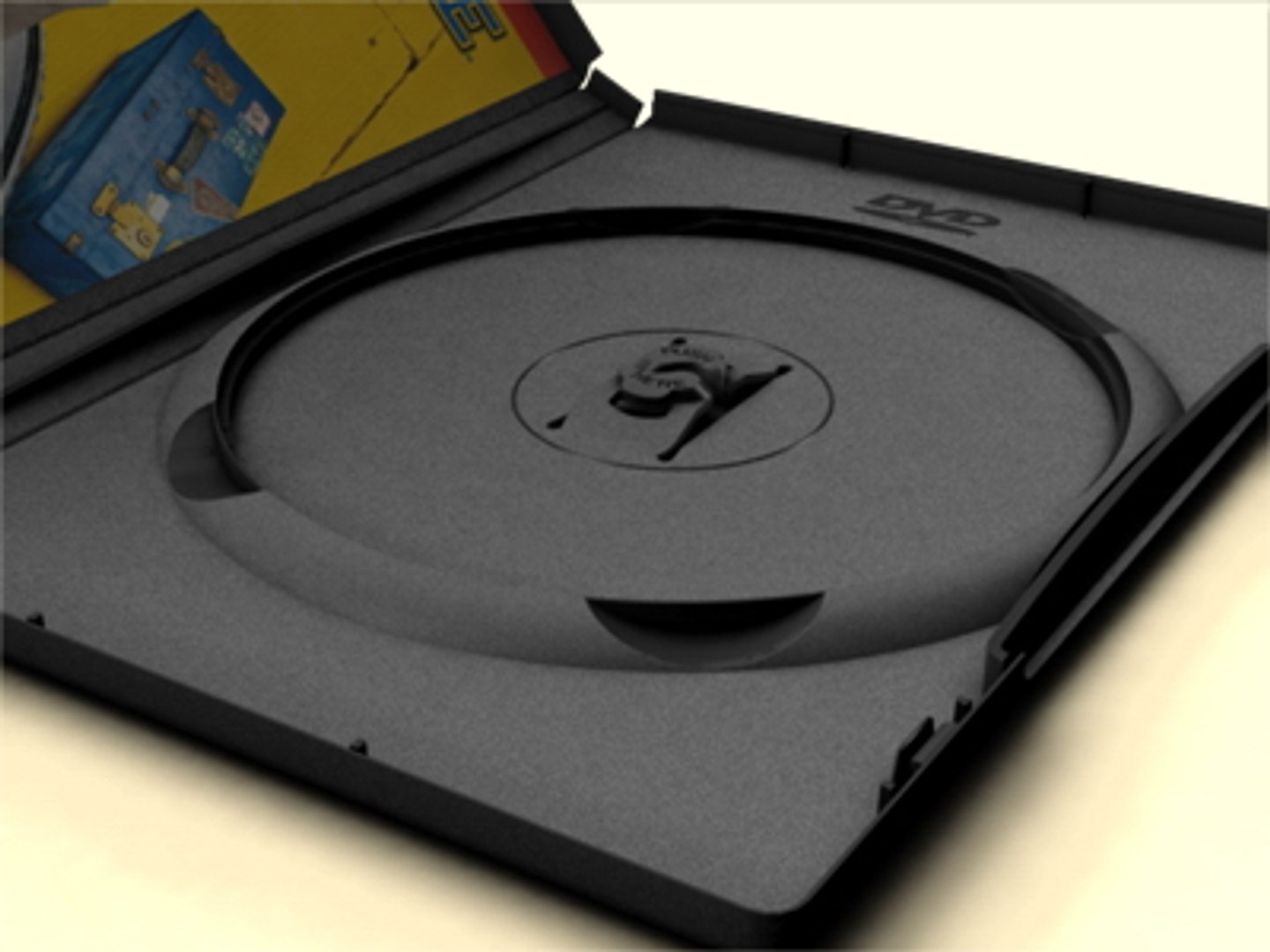 amaray dvd case 3d model
