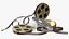 Carretéis e caixa de filme