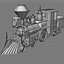 locomotive huntington 3d max