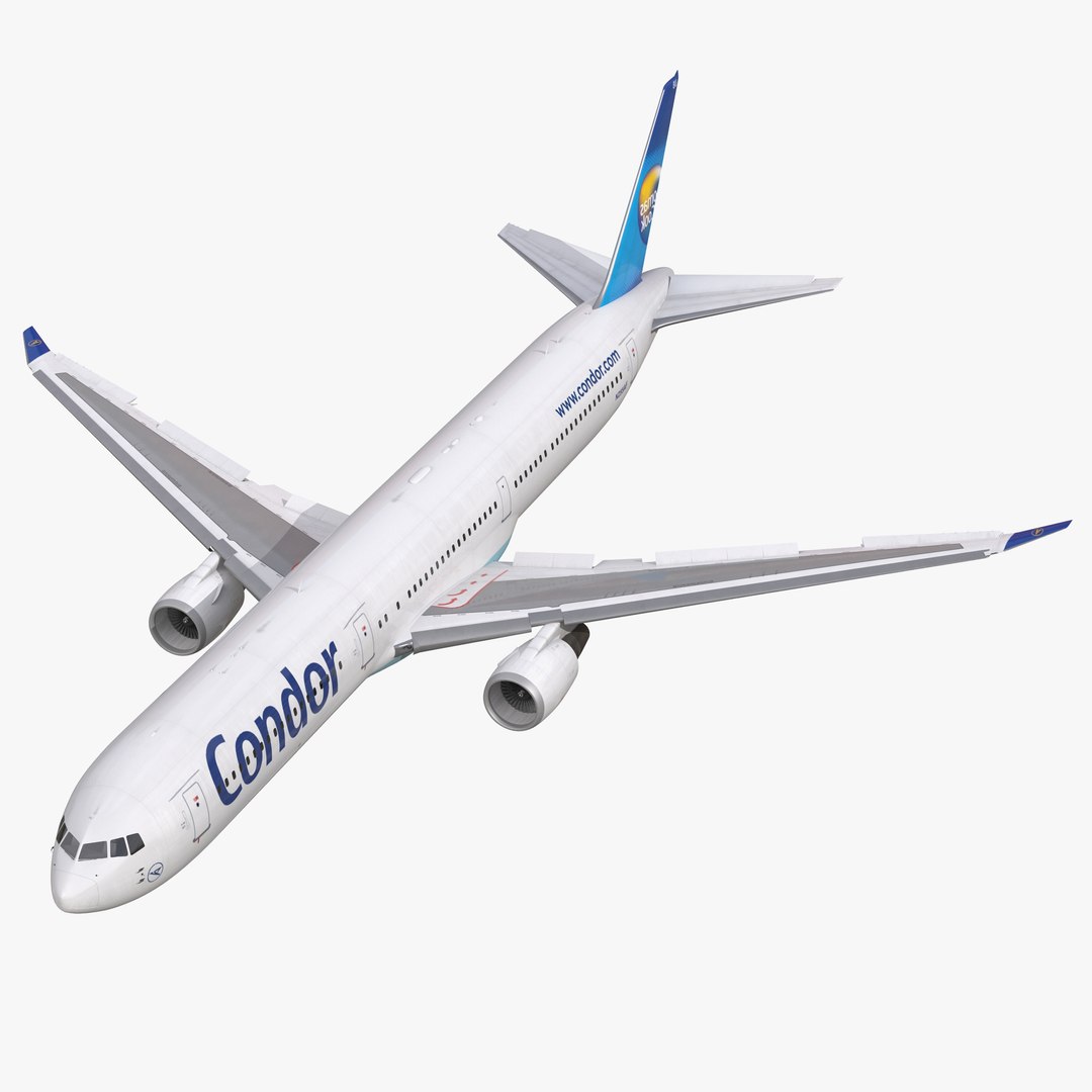 Boeing 767-400ER Condor Flugdienst Rigged 3D Model 3D model preview