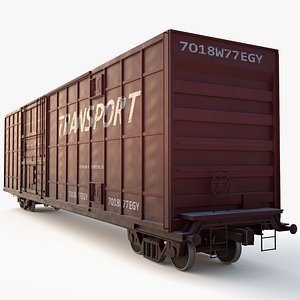 cargo carriage 3d model