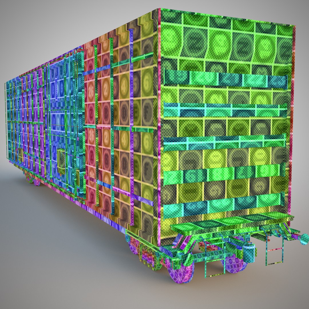 Cargo Carriage 3d Model
