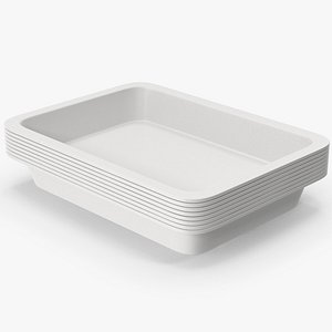 Food Packages Stack 3D model