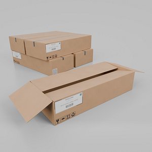 Cardboard Box R-492 - Rigged and Customizable