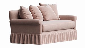 3D model NiX by Nicola Harding curtain call 3 seater sofa