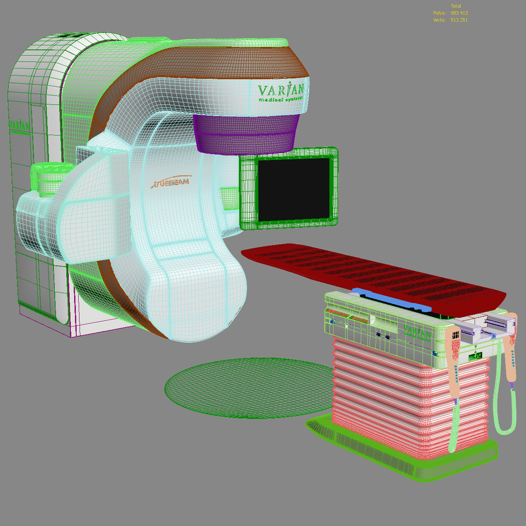 3D varian truebeam radiotherapy model - TurboSquid 1495337