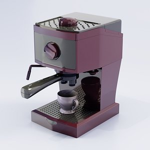 espresso machine 3D