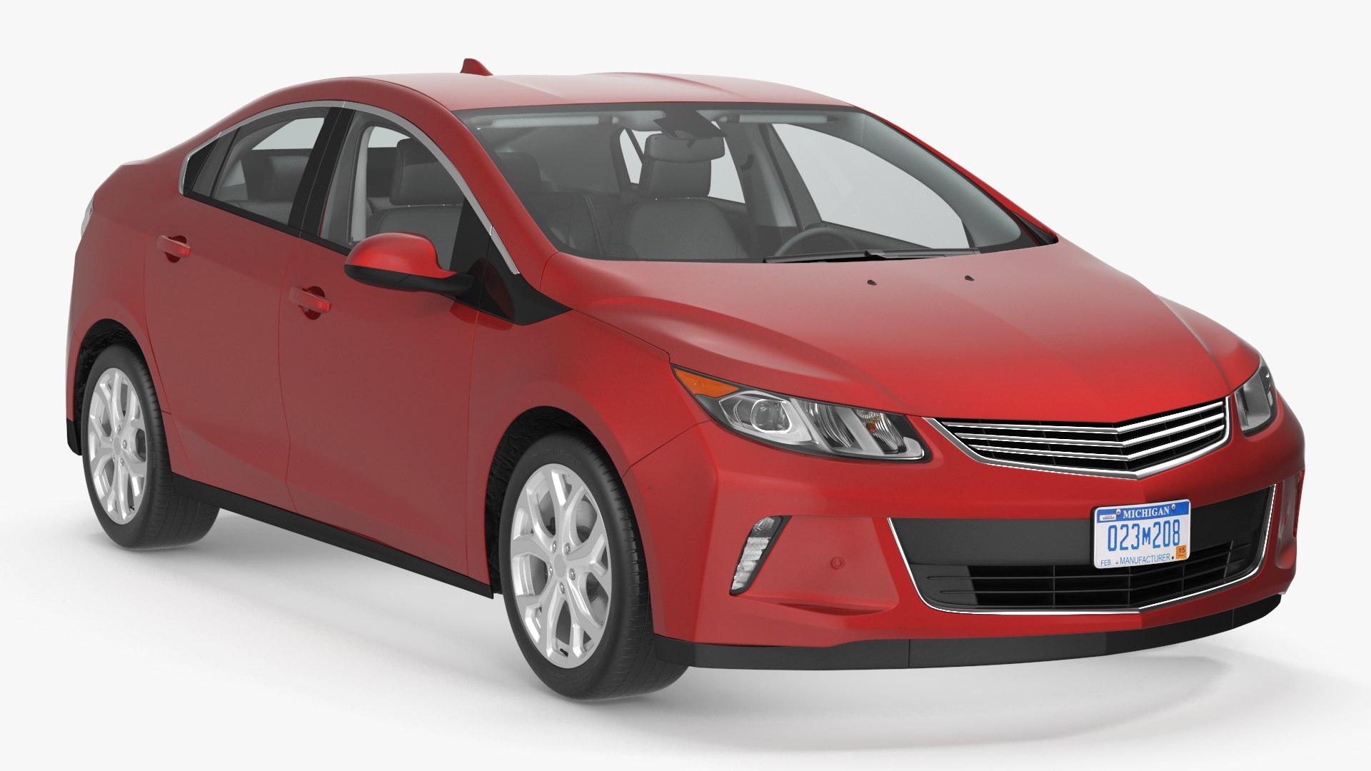 Hybrid Sedan 3D model preview