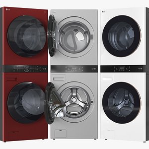 LG Washer and Dryer Set 07 WKGX201HRA SWWE50N3 SWWE50W4 model