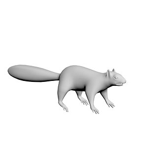 3D squirrel model