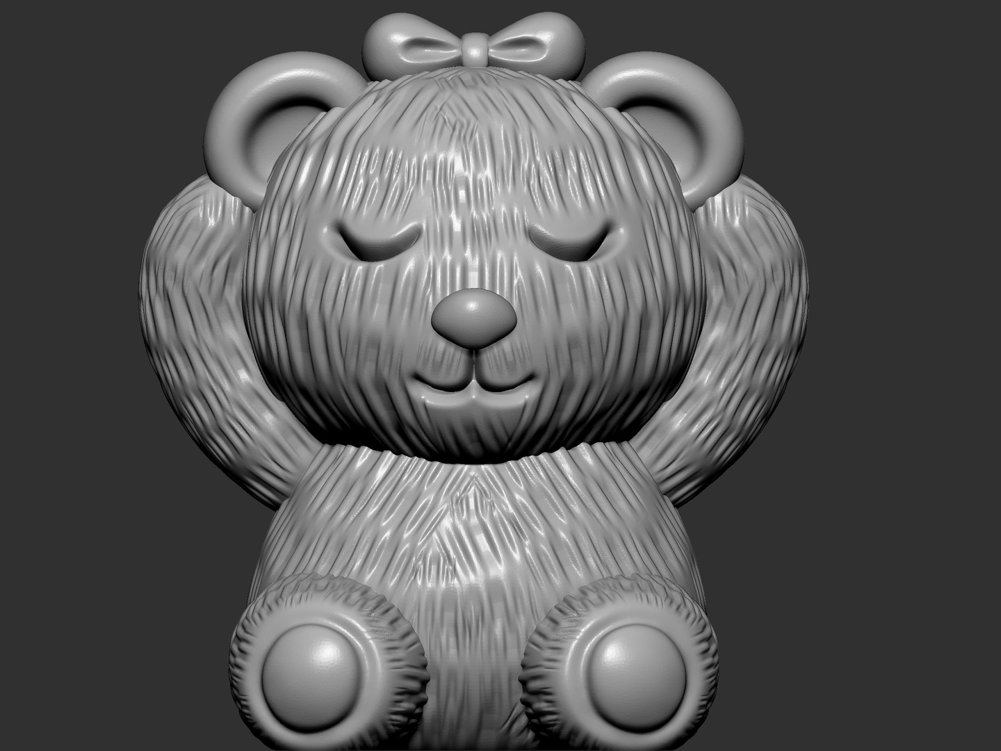 3D Model Cute Bear - TurboSquid 2168412