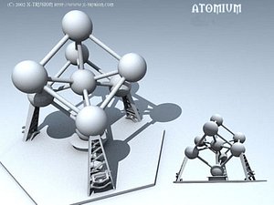 atomium building 3d model