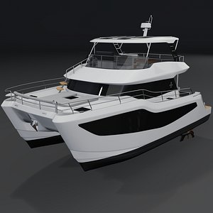 AQUILA 46 Power Catamaran Yacht 3D 3D model