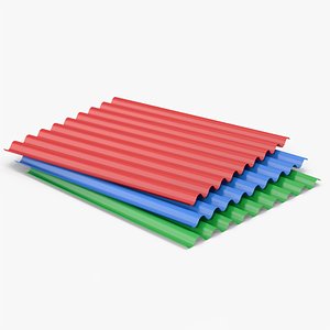 3D model Metal Roof Tiles