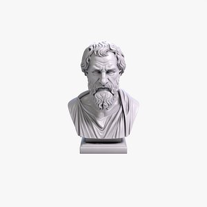 3D Heraclitus Bust Sculpture 3D Printable STL File model