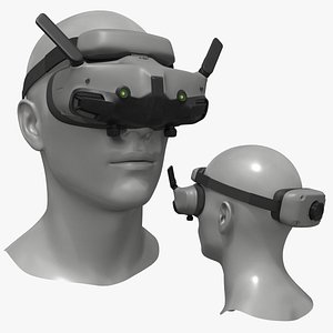 DJI FPV Goggles 3 on Mannequin Head