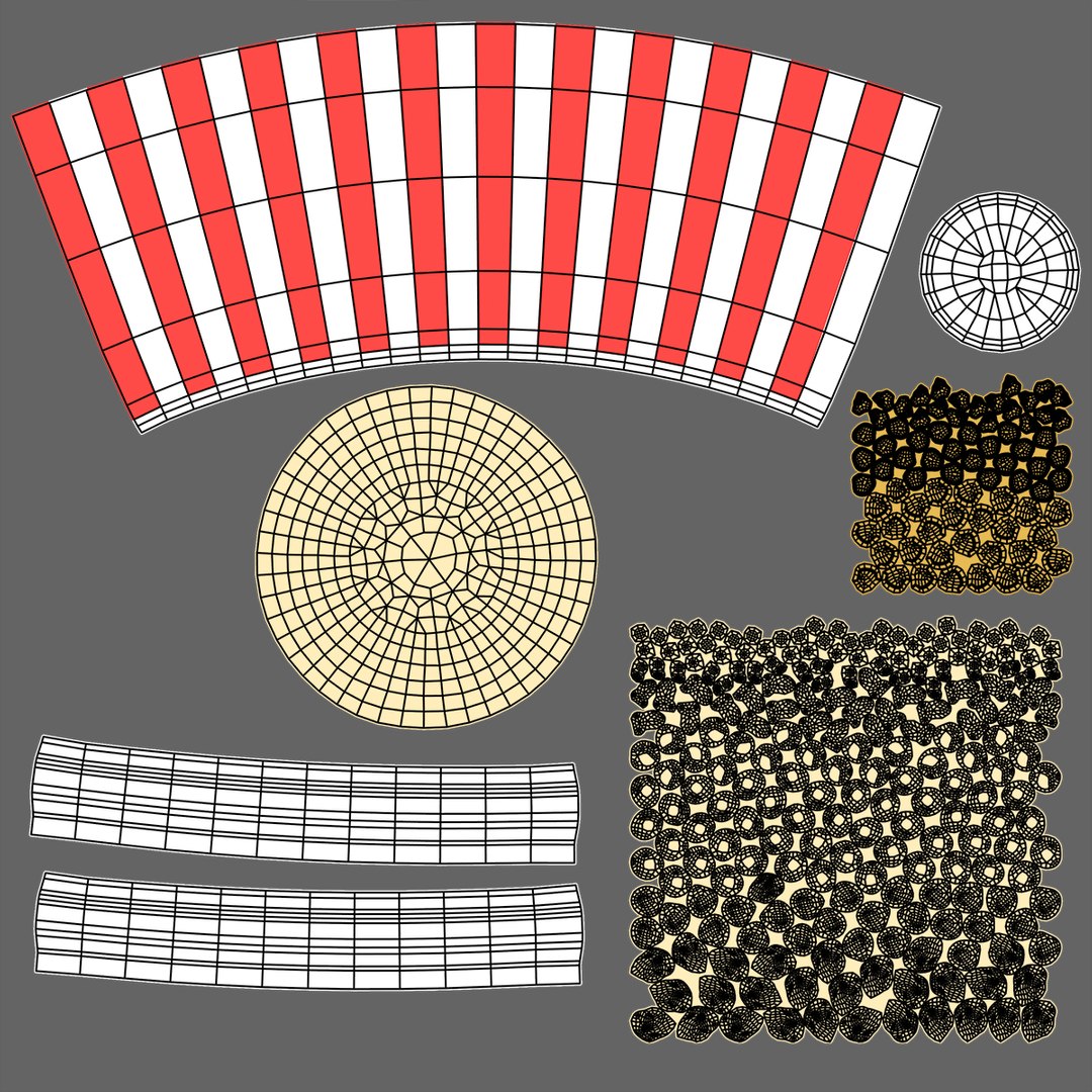 3D Cartoon Popcorn - TurboSquid 1960756