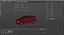 Honda Odyssey 2025 Modern Family Car Red Rigged for Cinema 4D