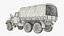 ZIL-131 Military Truck with Cargo Bed and Canvas Cover Rigged