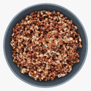 Cooked buckwheat porridge