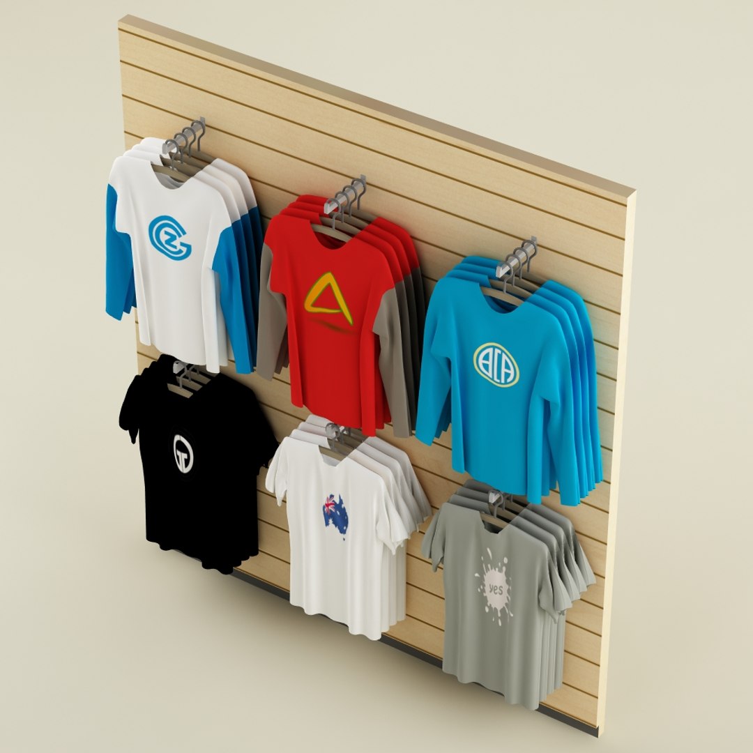 3d model clothes stand