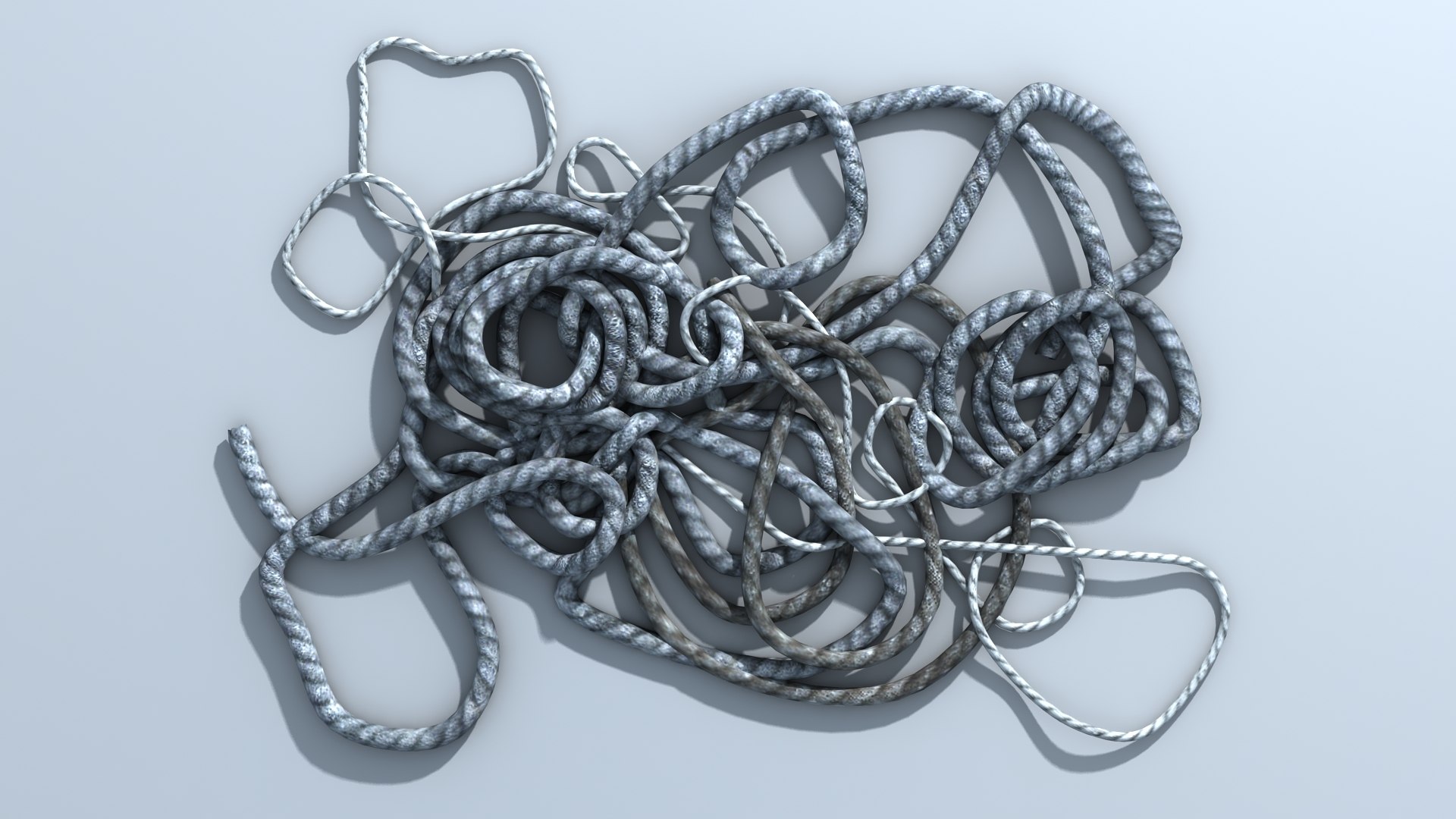 Coiled Ropes 3d Model