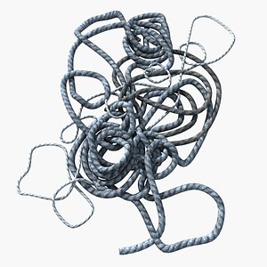 coiled ropes 3d model
