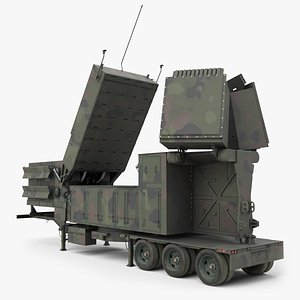 Military Phased Array Radar System Camouflage Paint 3D model