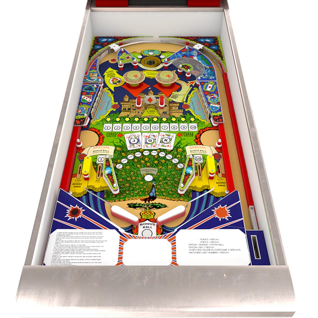 House Diamonds Pinball 3D Model - TurboSquid 1186131