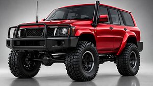 3D Nissan Patrol GU 4WD Off-Road Vehicle 3D Model model
