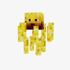 Minecraft Blaze Rigged