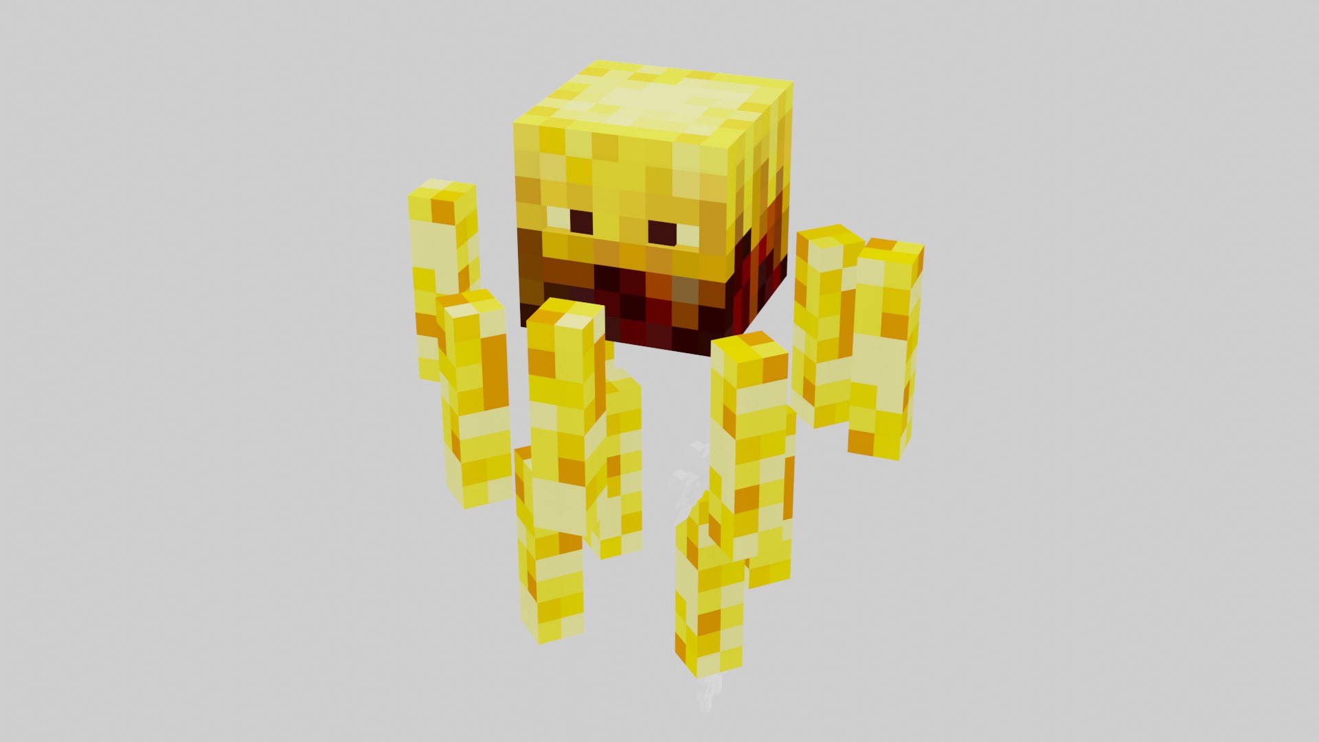 Minecraft Blaze Rigged 3D model - TurboSquid 1977673