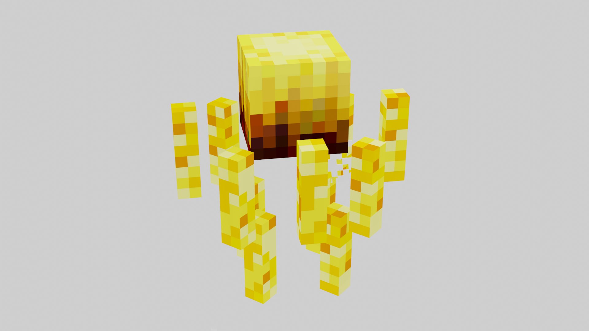 Minecraft Blaze Rigged 3D Model - TurboSquid 1977673