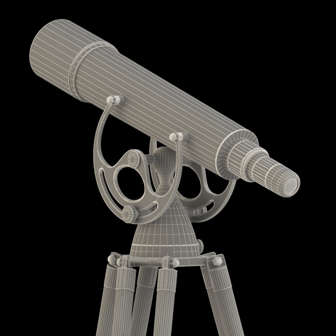 Antique Telescope 3D Model - TurboSquid 730012