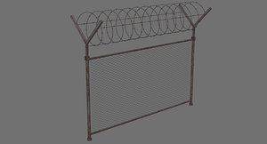 barbed wire fence 1b model