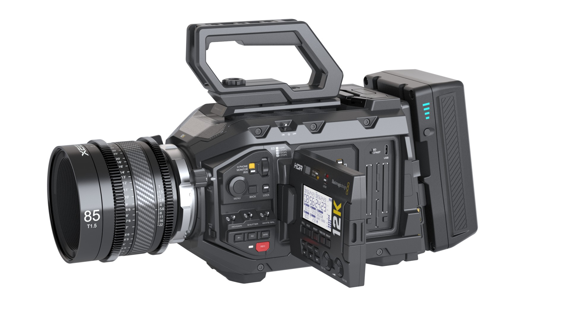 Photoreal Camera Blackmagic Ursa 3D Model TurboSquid 1657407