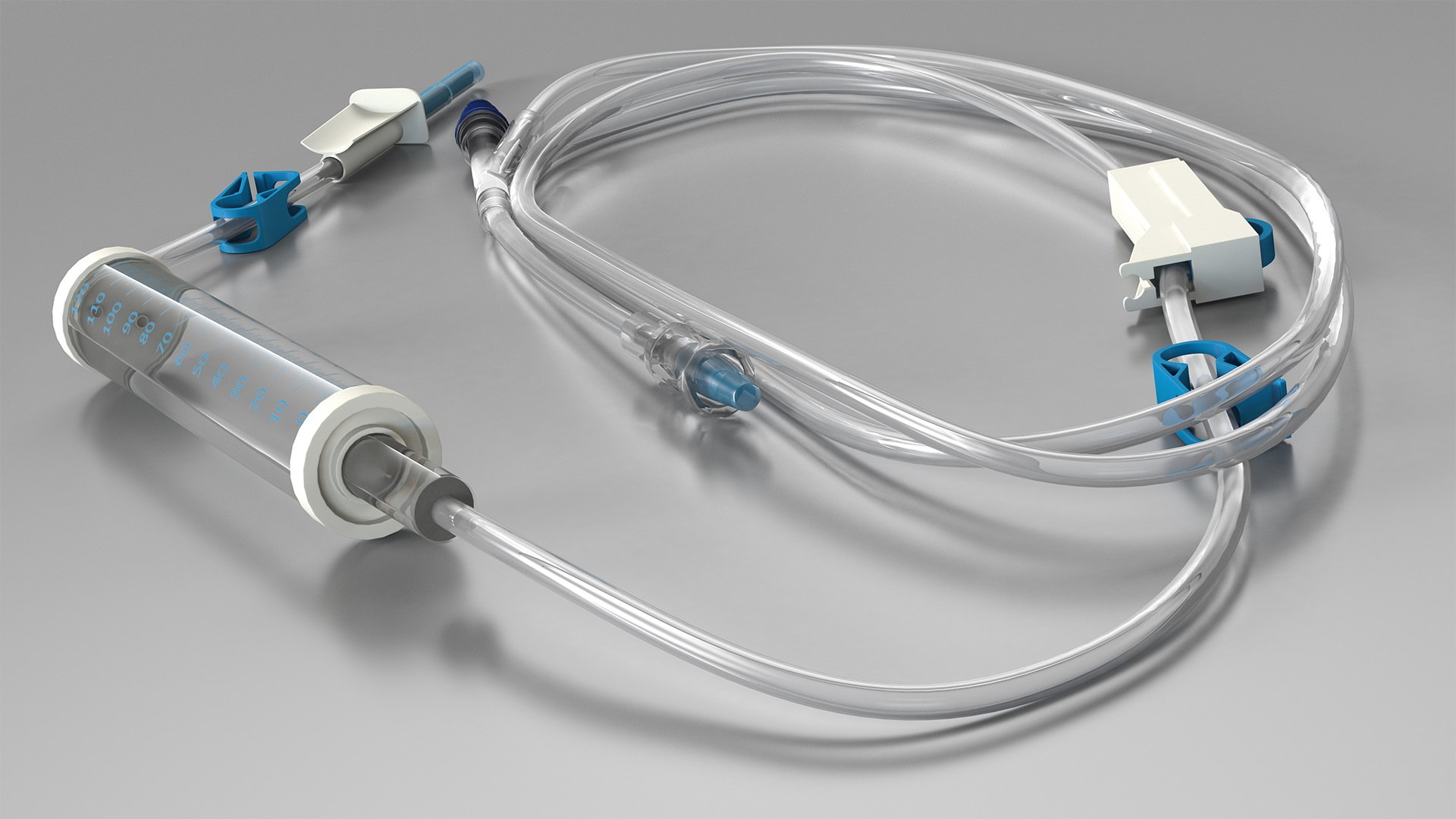 IV Rolled Dropper 3D model preview
