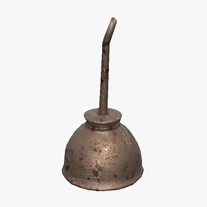 old vintage oil 3D model