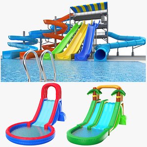 Three Water Slides
