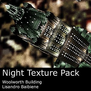 3ds max night woolworth building pack