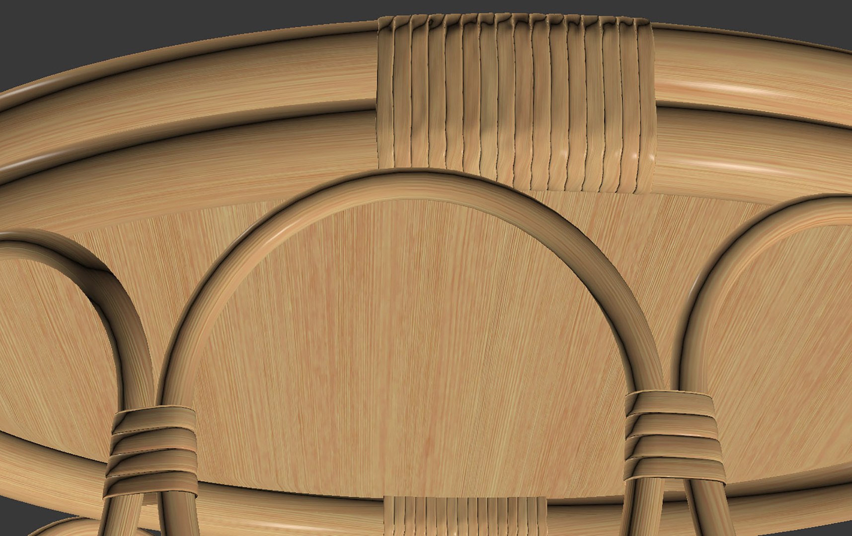 3D model Rattan side table natural malu - TurboSquid 1952805
