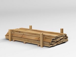 wooden planks 3D model
