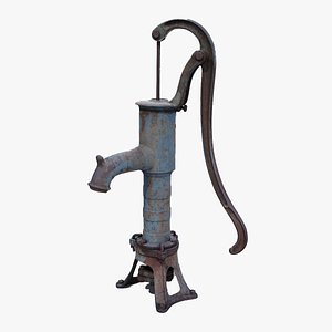 Vintage water pump 3D