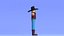 Minimal Cowboy 3D Cartoon Character
