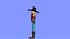 Minimal Cowboy 3D Cartoon Character