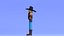 Minimal Cowboy 3D Cartoon Character