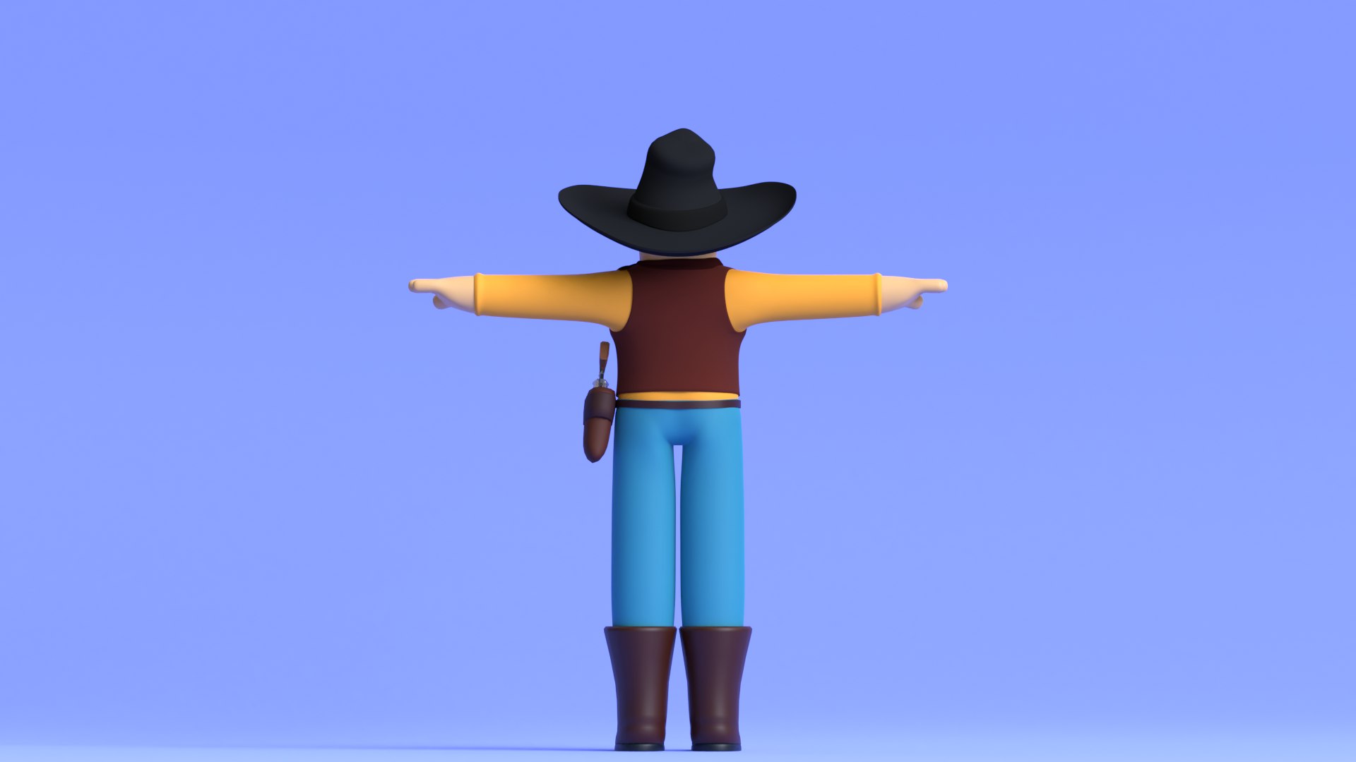 Minimal Cowboy 3D Cartoon Character model https://p.turbosquid.com/ts-thumb/KN/AgCD3Q/YI/cycle2/png/1633183973/1920x1080/fit_q87/b4105cbba85f0bfcf742be160bb20df710d97e5d/cycle2.jpg