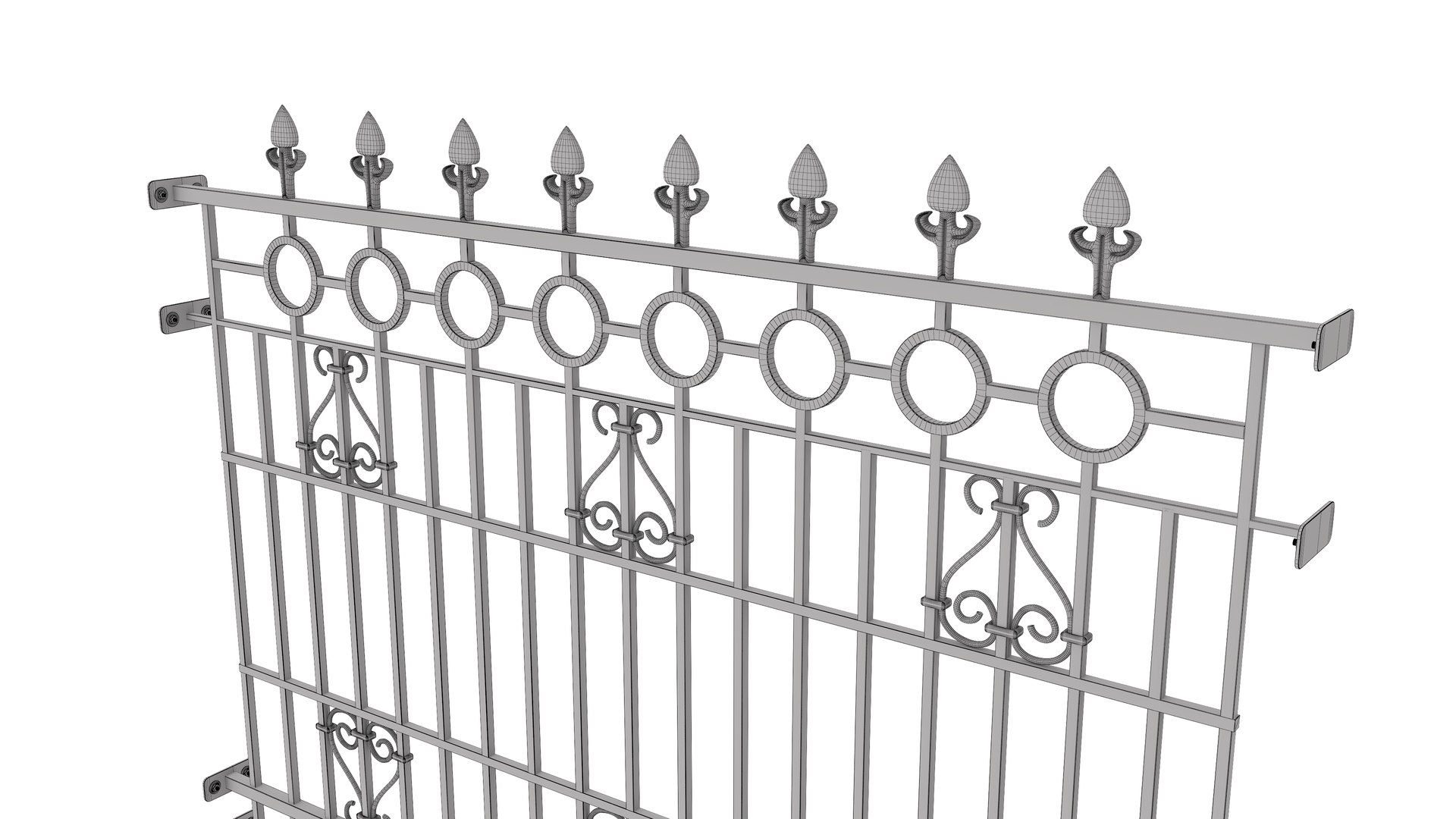Railing Model - TurboSquid 2257330