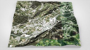 3D model Cityscape Hallein Austria