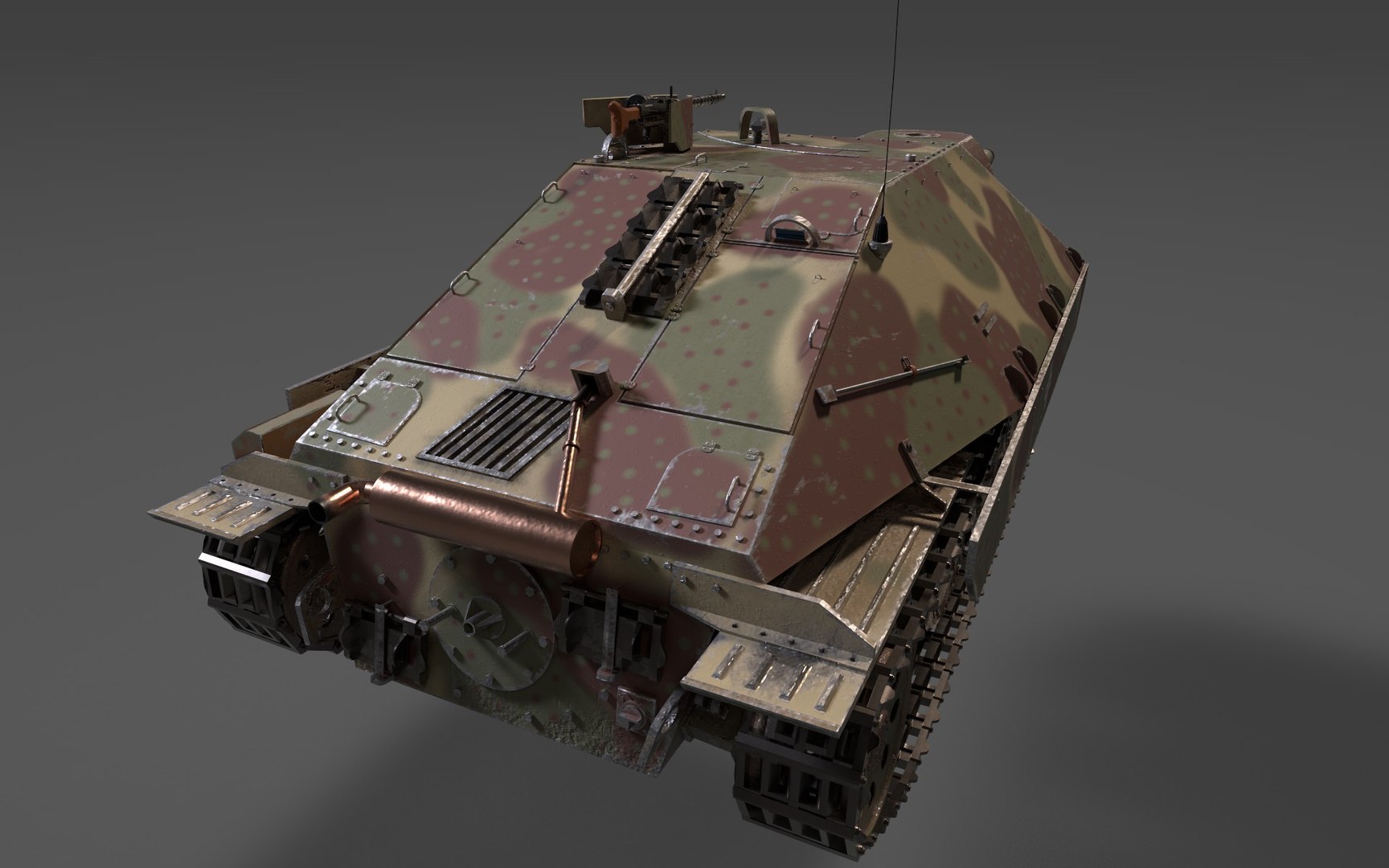 Jagdpanzer 38t Hetzer with 2 camo variants 3D - TurboSquid 2170291